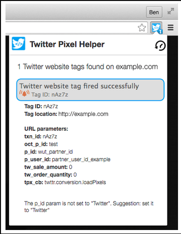 Twitter广告投放:Twitter像素助手