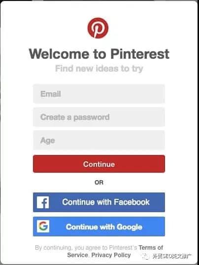 Pinterest海外营销账号的创建