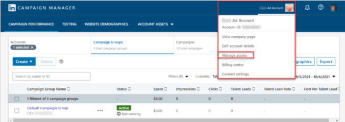 领英广告投放——在广告账号中添加会员