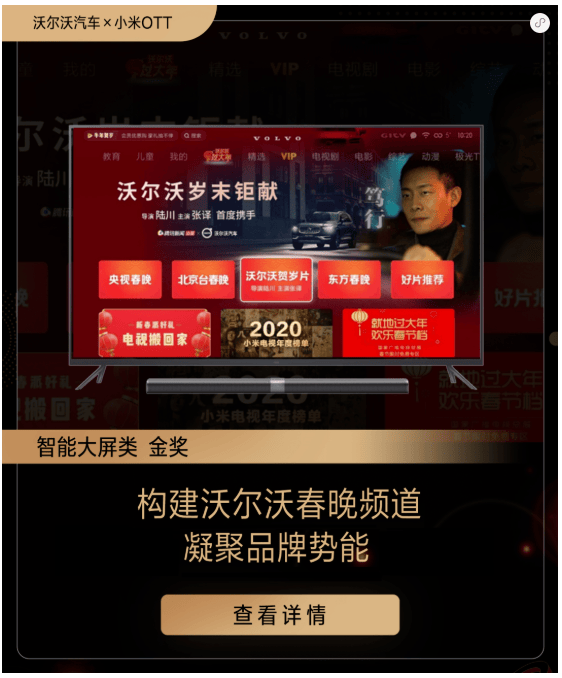 连续两年独揽“智能大屏类”金奖！小米广告推广闪耀2021虎啸盛典