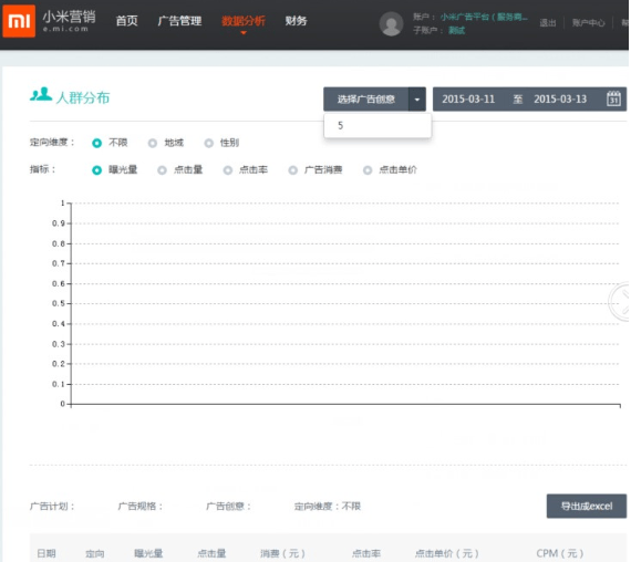 小米广告平台：广告投放操作