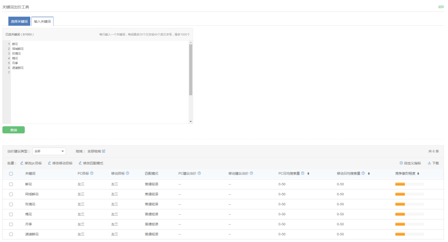 360关键词出价工具