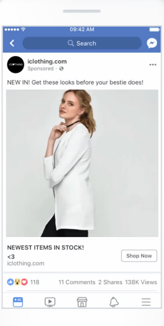 Facebook广告形式:视频广告