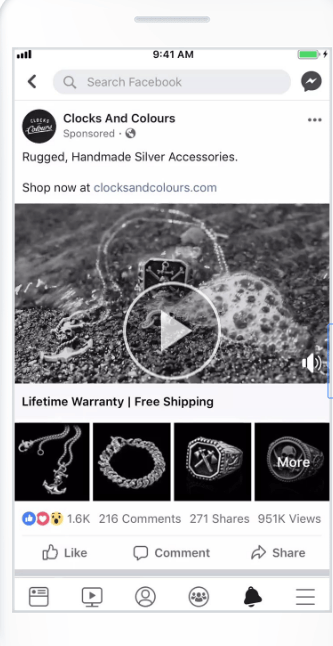 Facebook广告形式：视频广告