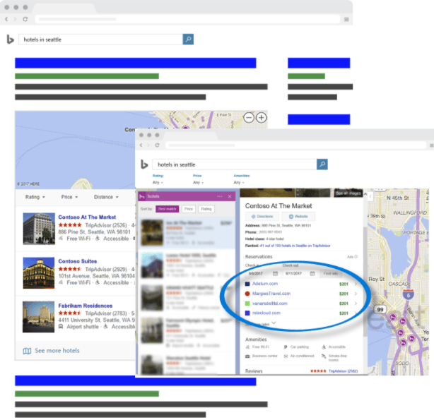 介绍酒店投放的必应广告