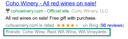 必应搜索广告推广结构化片段扩展