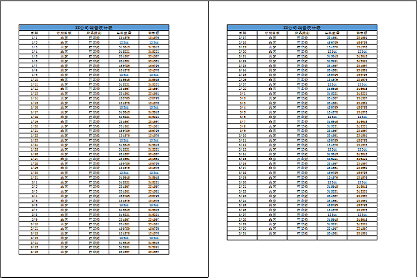 wps表格表头每页都有怎么设置（wps表格打印每页固定表头）