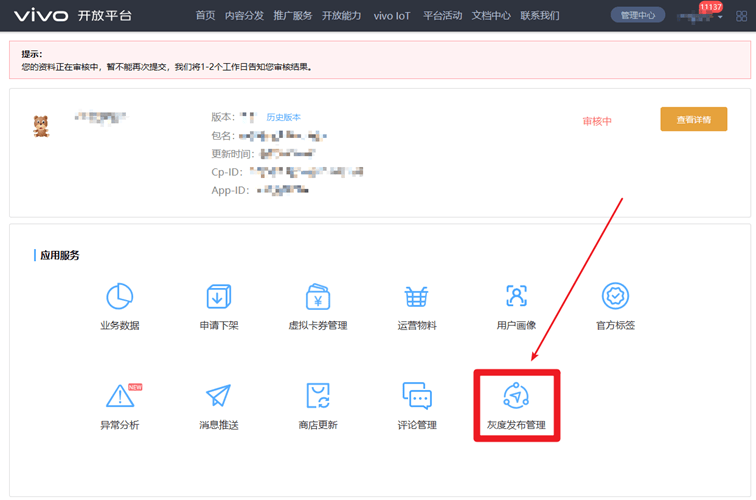vivo搜索vivo灰度发布能力接入指南