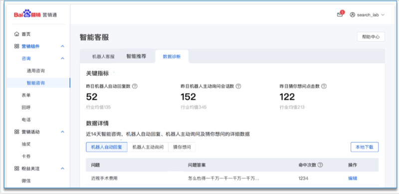 百度广告:咨询智能客服优化升级--全流量上线